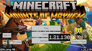 Minecraft 1.21.130 Official Version Released | Minecraft 1.21.130 Latest Update | Vizag OP