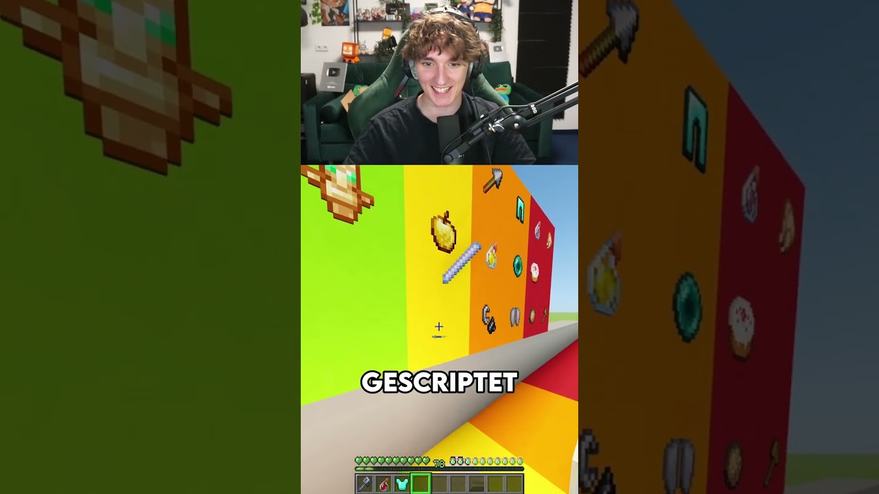 Bekomme ich die GRÜNEN ITEMS? 🫣💚 #minecraft #shorts #platinumdot