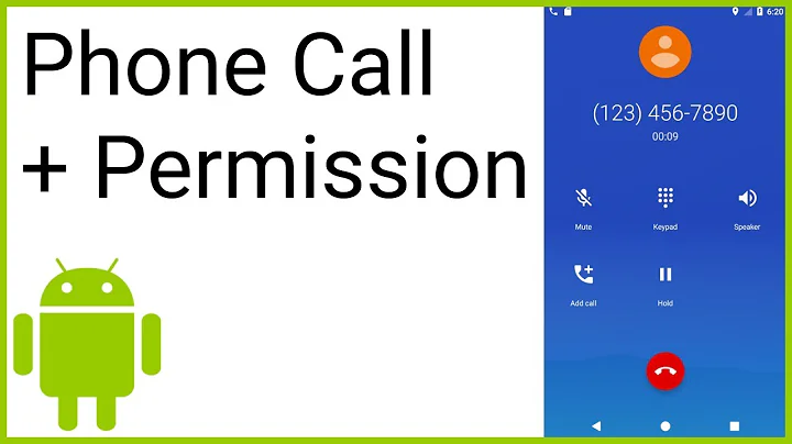 How to Make a Phone Call from Your App (+ Permission Request) - Android Studio Tutorial