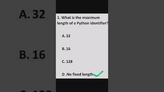 Python MCQ test #1#shorts #python Profile