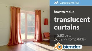 How To Make Realistic Translucent Curtains In Blender (shading Nodes) How To Make Realistic Translucent Curtains In Blender (shading Nodes)