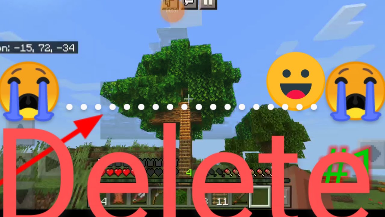 My survival world is delete 😭😭 - YouTube