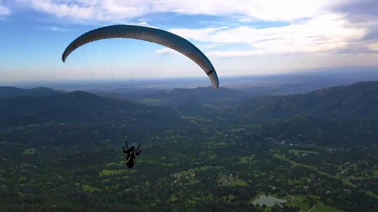 Beauty of Paragliding, Relaxing Music Mountain Flying Tollhouse, CA