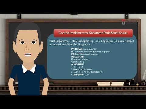ALGORITMA DAN PEMROGRAMAN PB2: KONSEP KONSTANTA