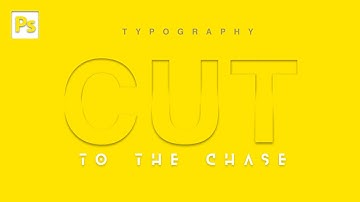 How to create paper cut out text effect in photoshop