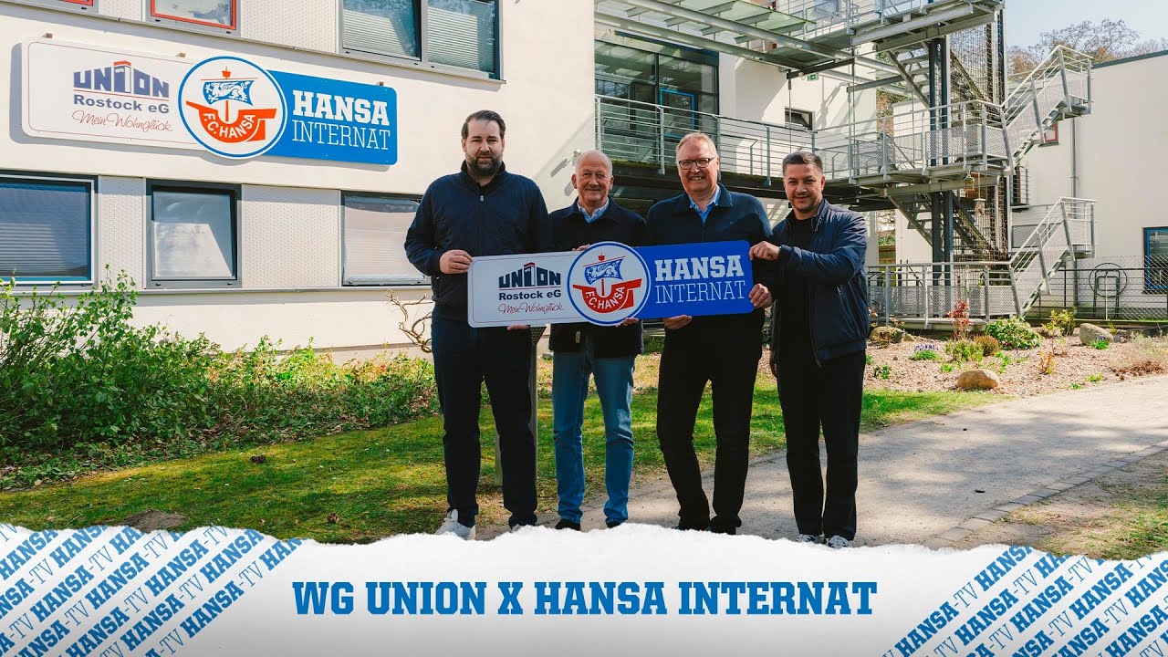 Starkes Zeichen für den Hansa-Nachwuchs: WG UNION übernimmt Kosten für Internatsbewohner