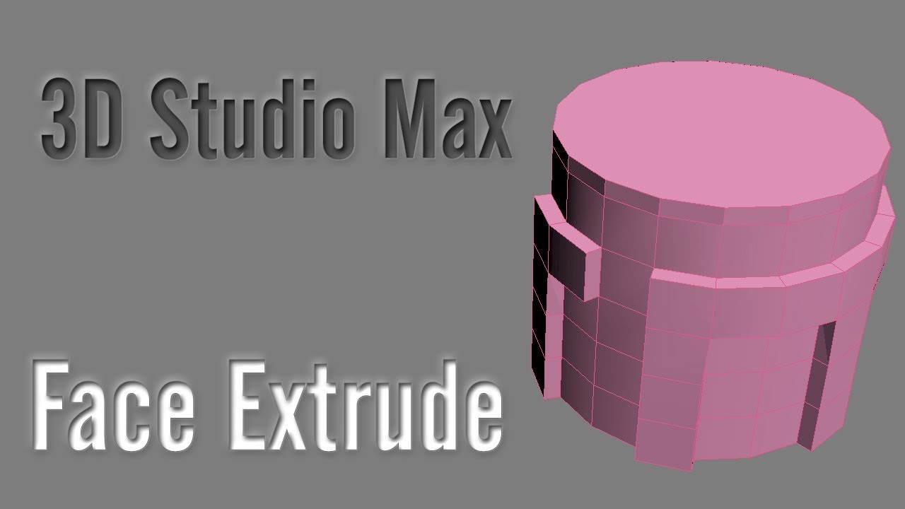 Face Extrude Modificadores 3DS Max - YouTube