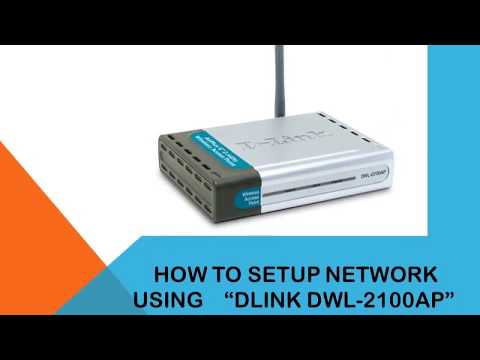 How to make network using DLINK DWL2100 - كيفية انشاء شبكة باستخدام راوتر DLINK