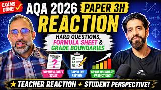 AQA GCSE Maths Paper 3H 2026 Reaction | Grade Boundaries Prediction & Formula Sheet Issue