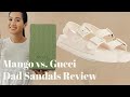 GUCCI vs MANGO | DAD SANDALS UNBOXING, REVIEW AND COMPARISON