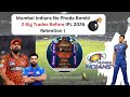 Mumbai Indians Ne Phoda Bomb! 💥 2 Big Trades Before IPL 2026 Retention