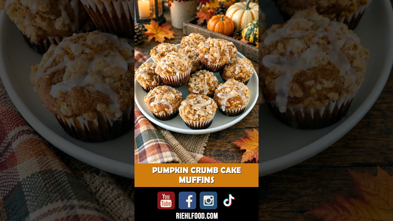 PUMPKIN CRUMB CAKE MUFFINS