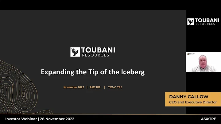 Toubani Resources (ASX:TRE)  |  Investor Webinar  ...