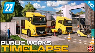 🚧 Transporting Heavy Loads Of Dirt To A Processing Plant ⭐ FS22 City Public Works Timelapse