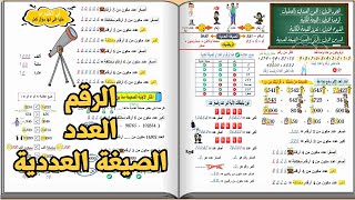 الرقم - العدد - الصيغة العددية ؟ والفرق بينهم ؟ اول دروس الصف الرابع الابتدائي