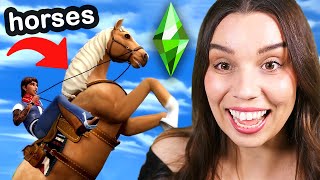 The Sims 4 Horse Ranch trailer reaction