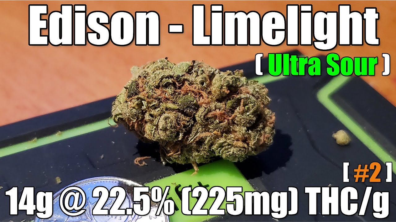 Edison - Limelight - Unboxing Review - 14g @ 22.5% (225mg) THC/g (+Extreme Closeups) [#2]