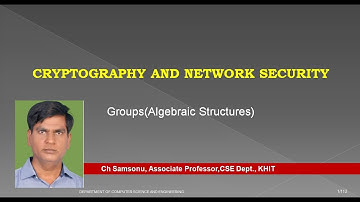 Groups(Algebraic Structures)