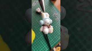 poshblack | miffy inspired clay keychain #polymerclay #clayart #miffy #handmade #smallbusiness