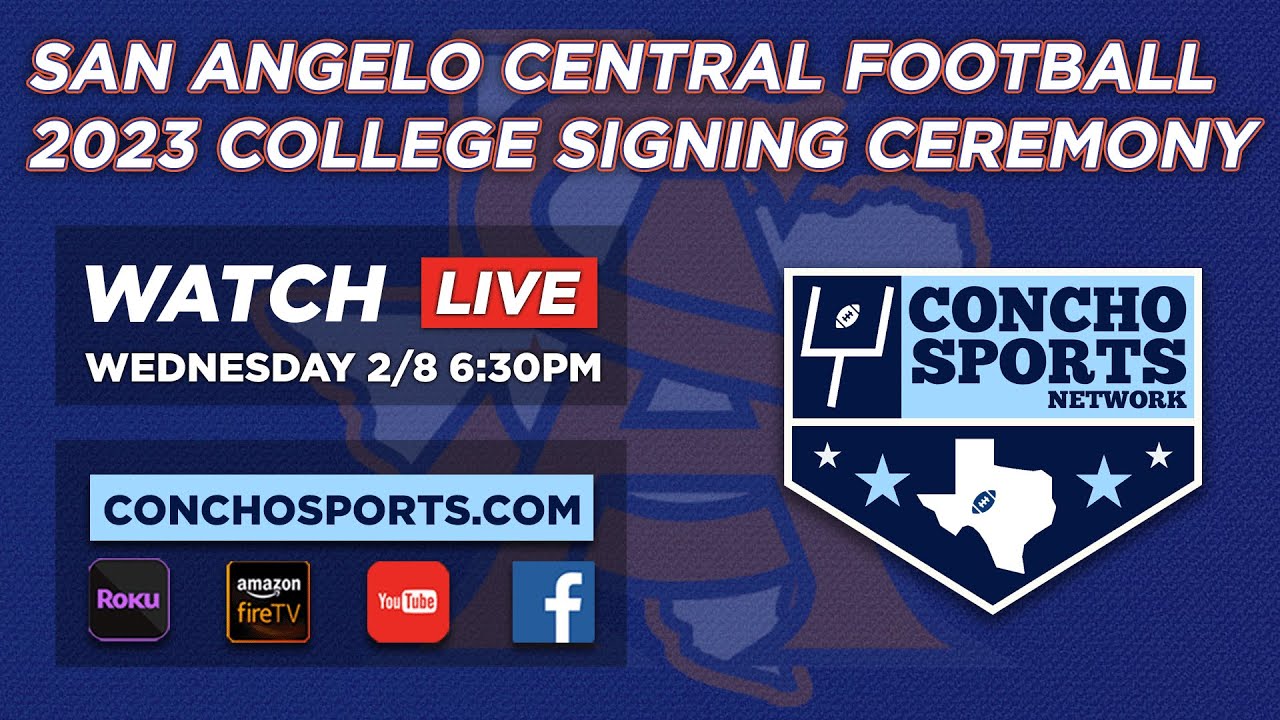 🔴 LIVE San Angelo Central Central Football 2023 College Signing