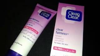 كريم clean clear لتبييض الوجه هل يستحق الإستعمال أم لا