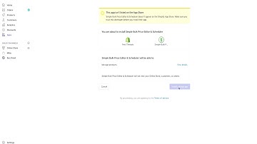 Installing Simple Bulk Price Editor & Scheduler Shopify App