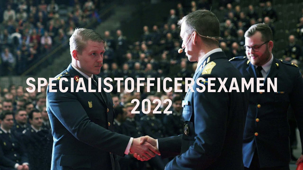 Specialistofficersexamen vid Militärhögskolan Halmstad 2022