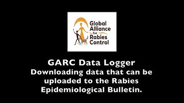 GARC Data Logger (GDL): Video 3 - Downloading data for import into the REB