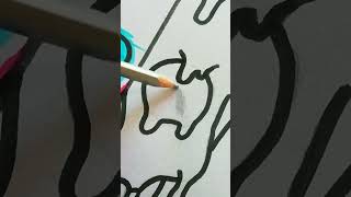 Drip Effect With Posca Markers! #shorts #drawing #viral