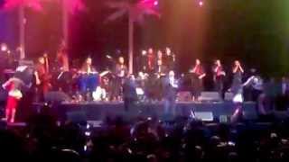 Alex and Desiree Dancing with Oscar DeLeon RMM Concert 2015 Barclay Center