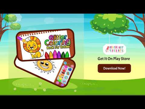 Glitter Coloring Book For Toddler