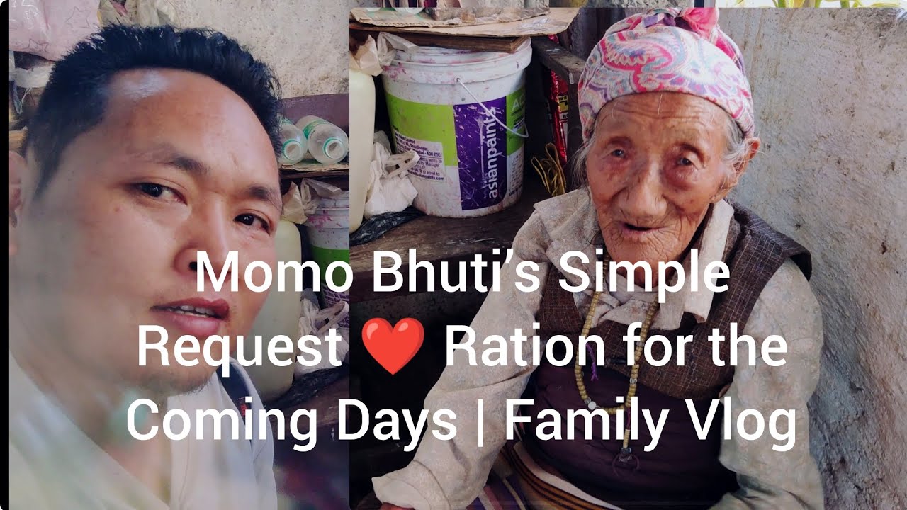 Sponsor from NewYork Sends Money to Momo Bhuti👵. Long days without seeing her.#tibetanvlogger 