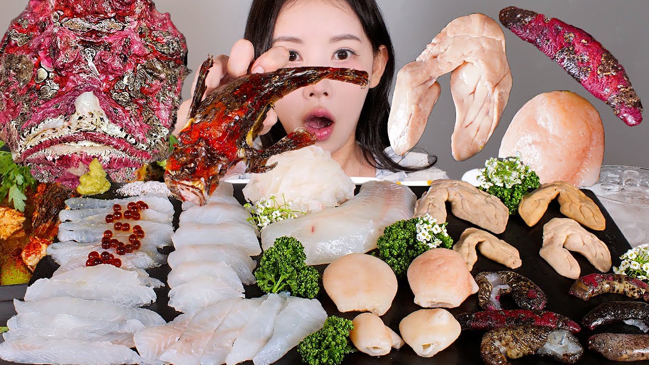 못생겼지만 너무 맛있어…🐟🔥 쑤기미 회, 특수부위, 매운탕 먹방 Raw ssugimi fish & soup [eating show] mukbang korean food