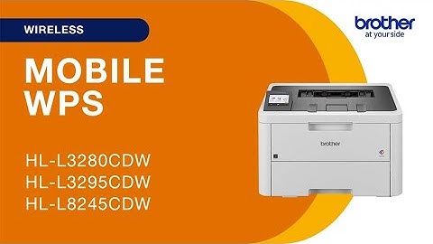HLL3280CDW set up wireless with WPS - mobile device