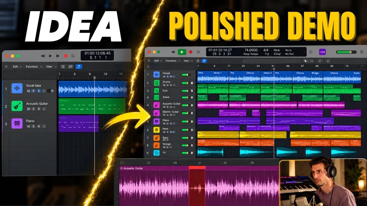 Unedited: Building A Song Demo In 143 Minutes