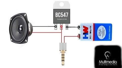 How Make a Audio Amplifier Using A BC547 Transistor (Very Easy To Make)