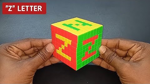 HOW TO WRITE ✍️ " Z " LETTER ON 7X7 RUBIK