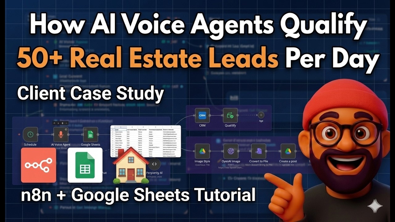 AI voice agent qualifying real estate leads automatically