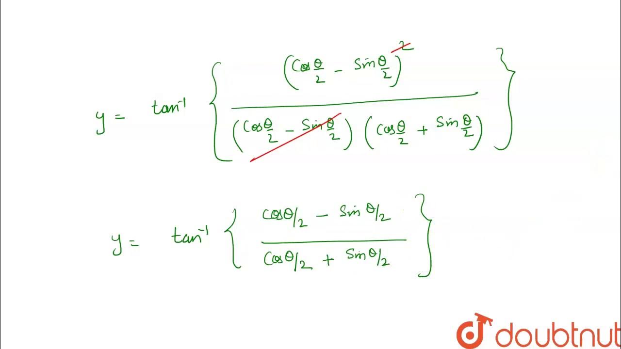 If Y Tan 1 Sqrt 1 X 2 X Then Dy Dx Youtube
