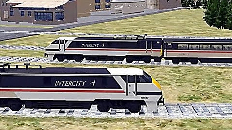 Train Sim - Mountain Pass using Inter City Class 91 - Simulasi Kereta Api