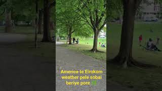 Eirokom weather pele sobai beriye pore 🌿#Philadelphia #USA #Vlog #NatureVibes #ParkLife #SunnyDay
