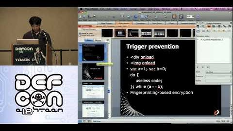 DEFCON 18:Drivesploit: Circumventing Automated AND Manual Drive-By-Download Detection 3/4