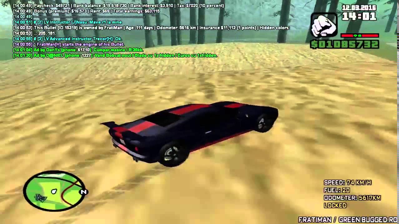San Andreas Multi Player #2 - Despre Admini & Post-hunteri #green.bugged.ro gaming logo