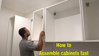 How to assemble Ikea kitchen cabinet - DIY