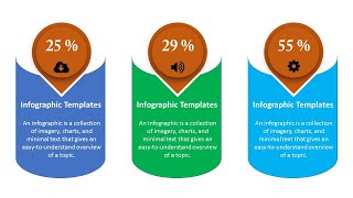 3 Options business infographics in Powerpoint for beginners