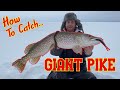 How To Catch GIANT Winter Pike - Plus Tip up mods!