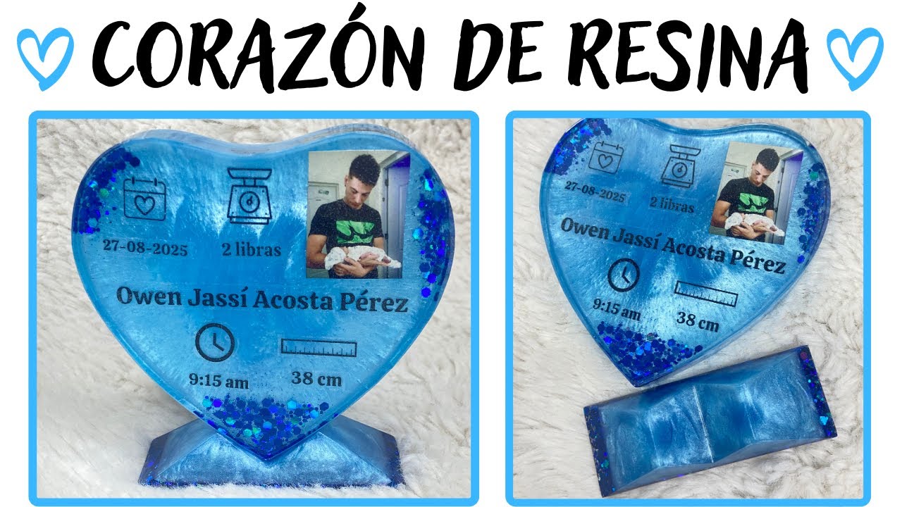 TUTORIAL: Corazón de resina. Regalo perfecto. 