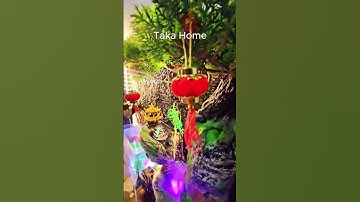 Tiểu cảnh thác nước phong thủy - Bí quyết thu hút tài lộc vào nhà!#takahome #samtienvn