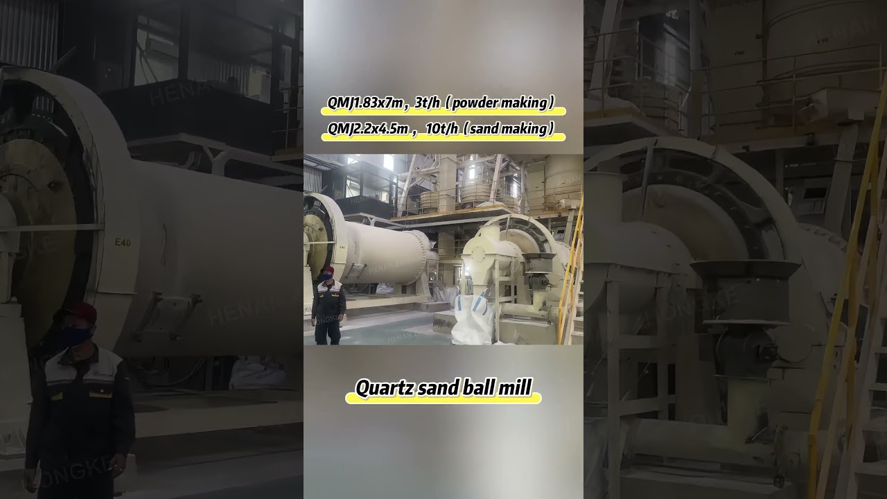 Zhongke Quartz sand ball mill for quartz plate raw material production line, quartz sand powder
