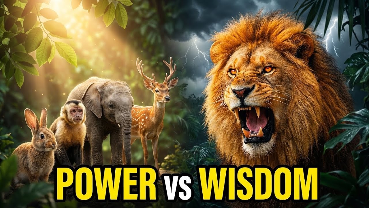 The Lion and the Clever Animals | Powerful Moral Story About Pride & Justice . 